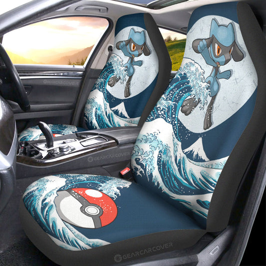 Riolu Car Seat Covers Custom Pokemon Car Accessories - Gearcarcover - 1