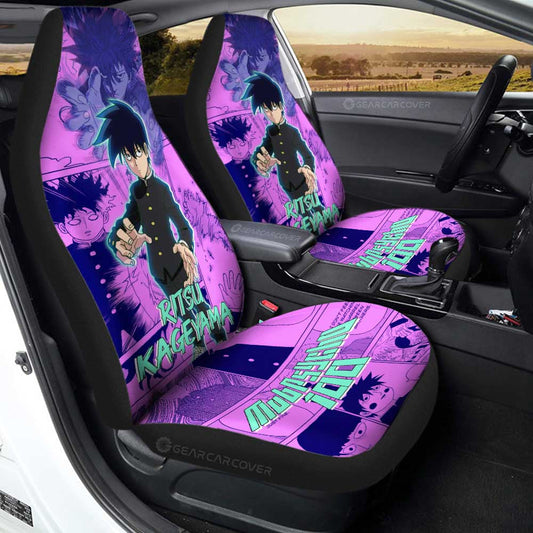 Ritsu Kageyama Car Seat Covers Custom Mix Manga - Gearcarcover - 1