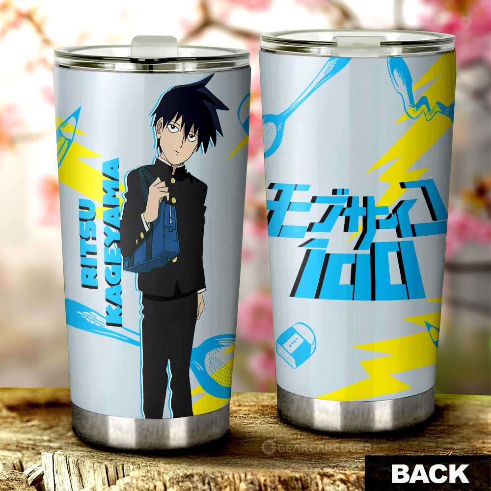 Ritsu Kageyama Tumbler Cup Custom Car Accessories - Gearcarcover - 3