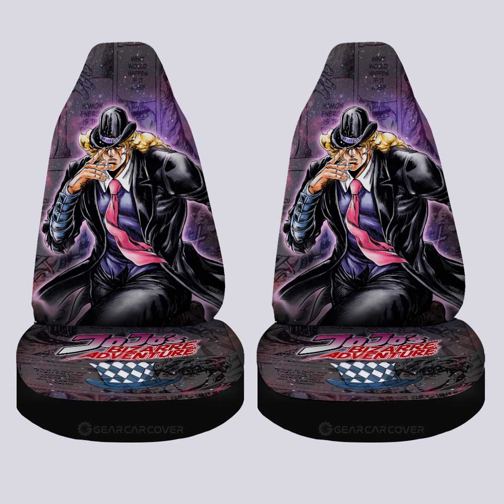 Robert E. O Speedwagon Car Seat Covers Custom JJBA Car - Gearcarcover - 4