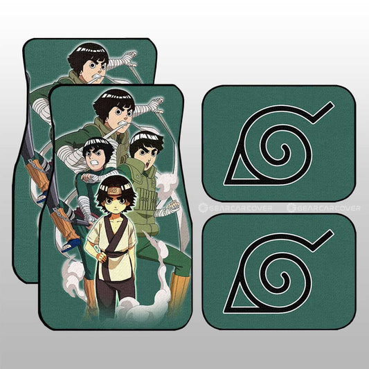 Rock Lee Car Floor Mats Custom Anime Car Accessories For Fans - Gearcarcover - 1