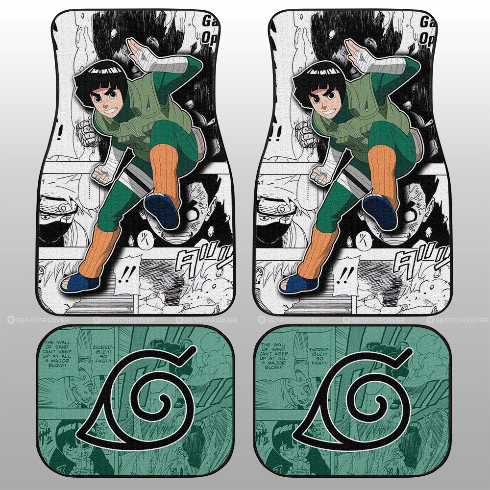 Rock Lee Car Floor Mats Custom Anime Car Accessories Mix Manga - Gearcarcover - 2