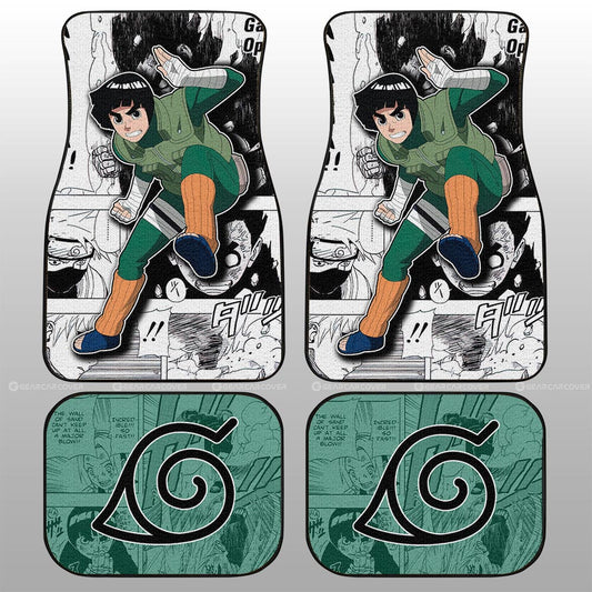 Rock Lee Car Floor Mats Custom Car Accessories Mix Manga - Gearcarcover - 2