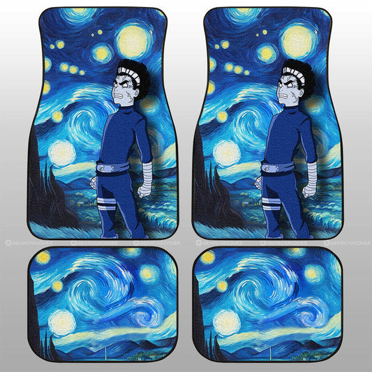 Rock Lee Car Floor Mats Custom Starry Night Styles - Gearcarcover - 1