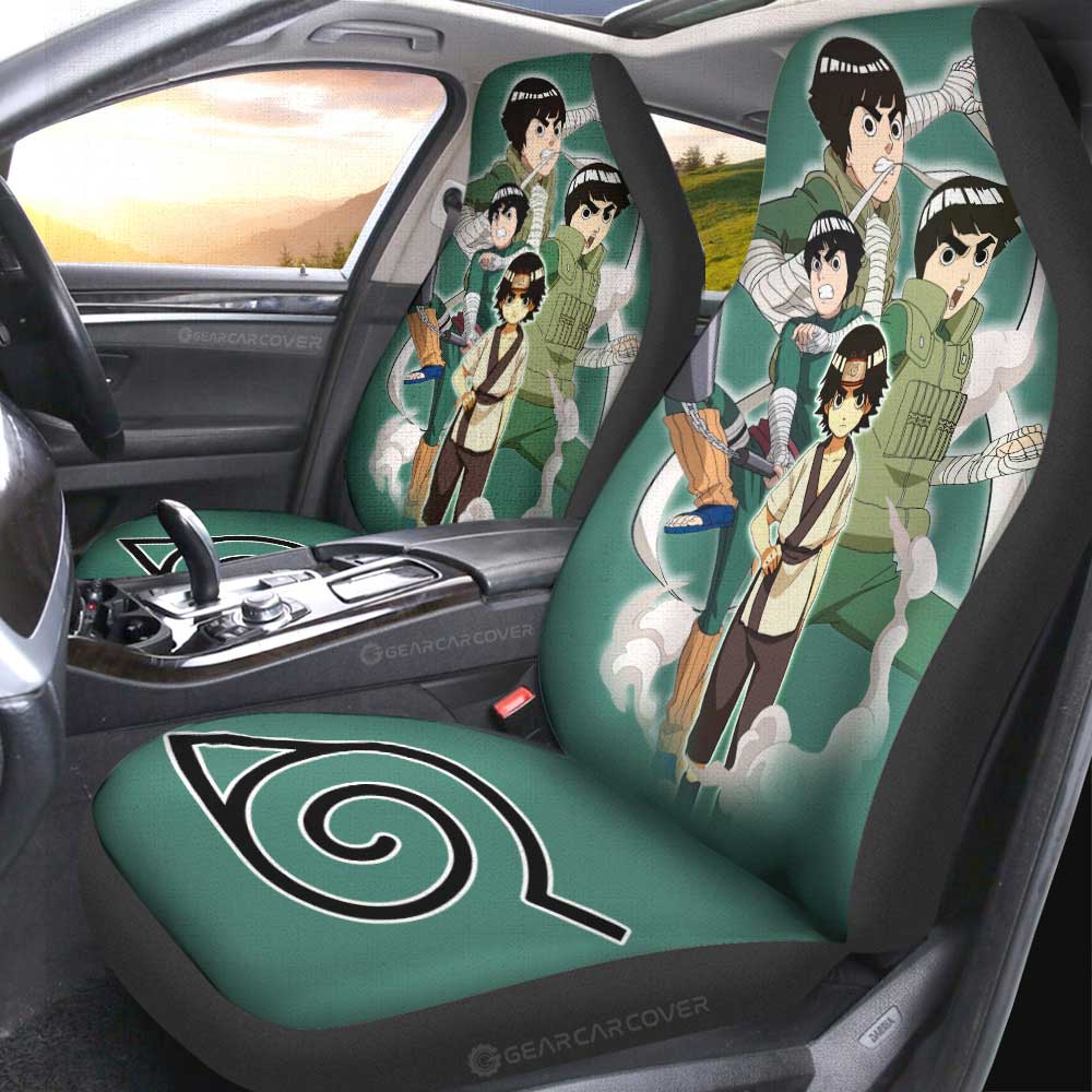 Rock Lee Car Seat Covers Custom Anime Car Accessories For Fans - Gearcarcover - 2