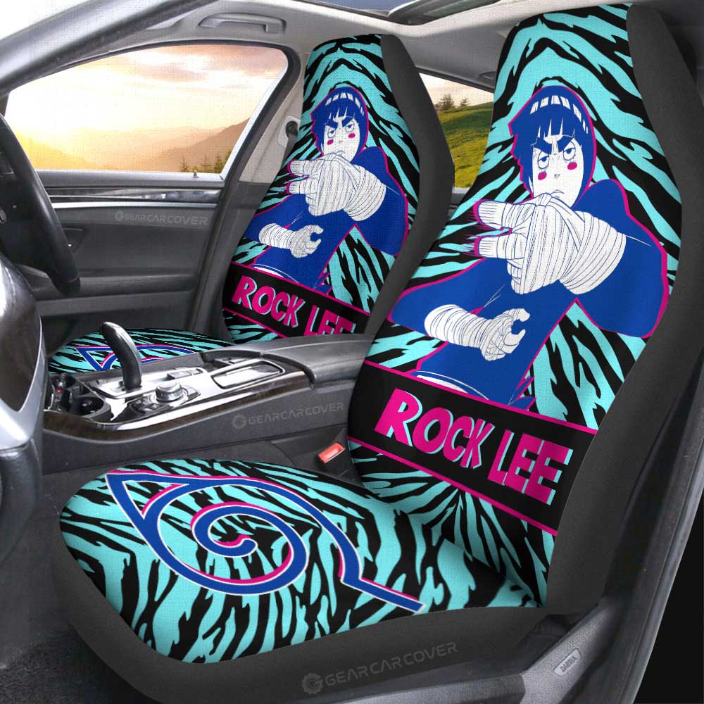 Rock Lee Car Seat Covers Custom Anime Car Accessories - Gearcarcover - 4