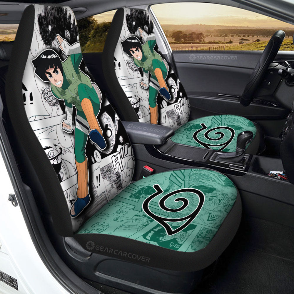 Rock Lee Car Seat Covers Custom Anime Car Accessories Mix Manga - Gearcarcover - 1