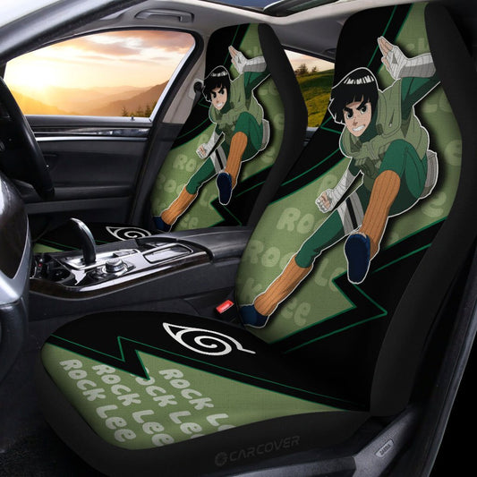Rock Lee Car Seat Covers Custom Anime Car Interior Accessories For Fan - Gearcarcover - 2