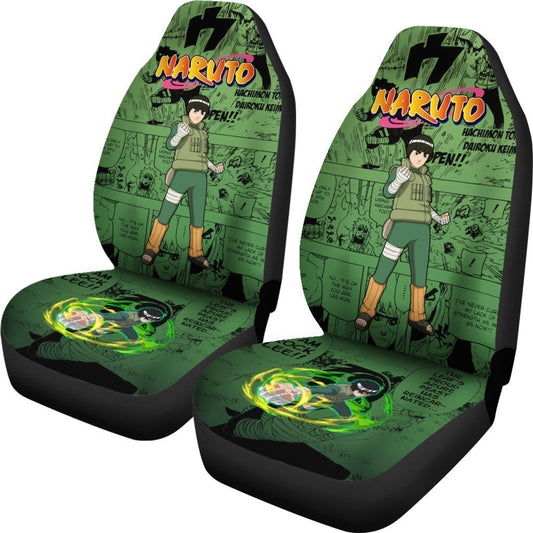 Rock Lee Car Seat Covers Custom Manga Anime Car Accessories - Gearcarcover - 2