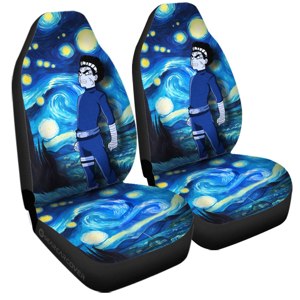 Rock Lee Car Seat Covers Custom Starry Night Styles - Gearcarcover - 3