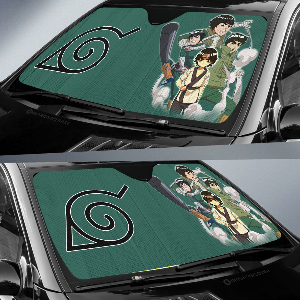 Rock Lee Car Sunshade Custom Anime Car Accessories For Fans - Gearcarcover - 2