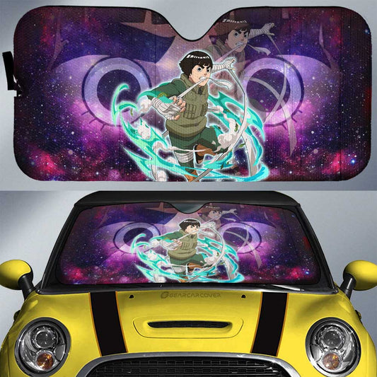 Rock Lee Car Sunshade Custom Anime Galaxy Style Car Accessories For Fans - Gearcarcover - 1