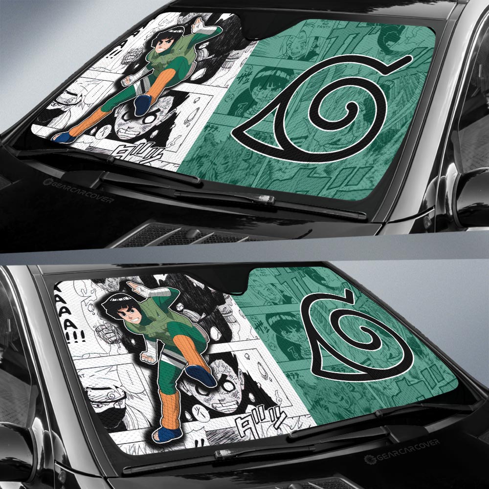 Rock Lee Car Sunshade Custom Anime Mix Manga Car Accessories - Gearcarcover - 2