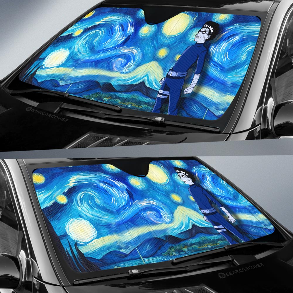 Rock Lee Car Sunshade Custom Starry Night Styles - Gearcarcover - 2