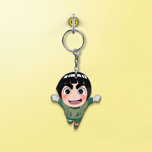 Rock Lee Keychains Custom Anime Car Accessories - Gearcarcover - 2