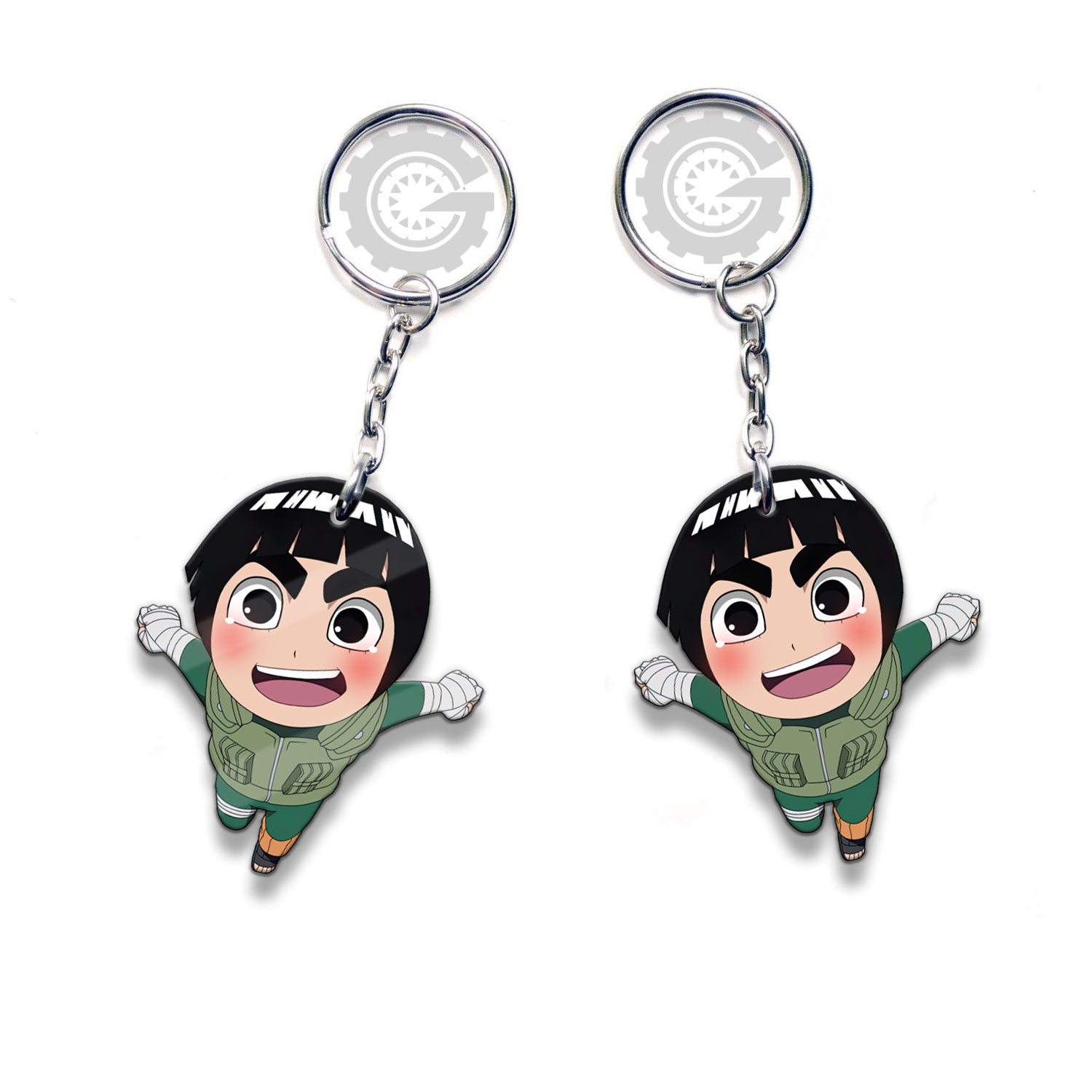 Rock Lee Keychains Custom Anime Car Accessories - Gearcarcover - 3