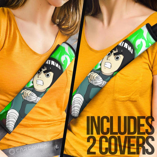 Rock Lee Seat Belt Covers Custom For Anime Fans - Gearcarcover - 2