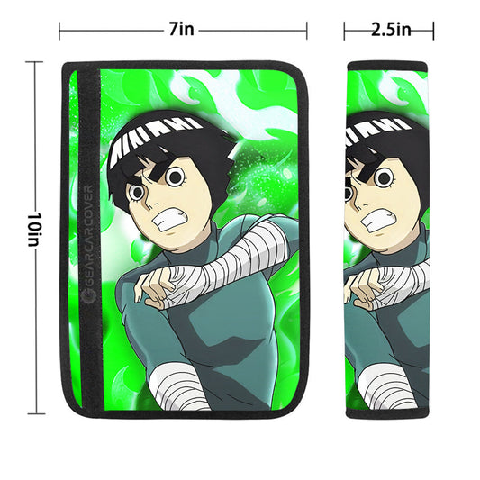 Rock Lee Seat Belt Covers Custom For Anime Fans - Gearcarcover - 1