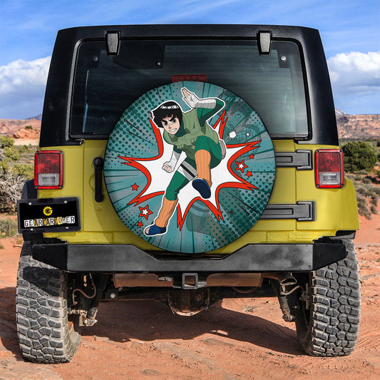 Rock Lee Spare Tire Covers Custom Anime Car Accessories - Gearcarcover - 2