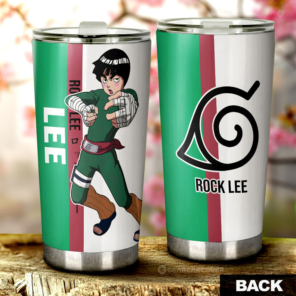 Rock Lee Tumbler Cup Custom Anime Car Accessories - Gearcarcover - 3