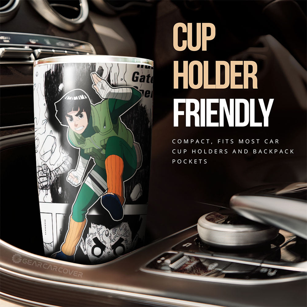 Rock Lee Tumbler Cup Custom Anime Car Accessories Mix Manga - Gearcarcover - 2