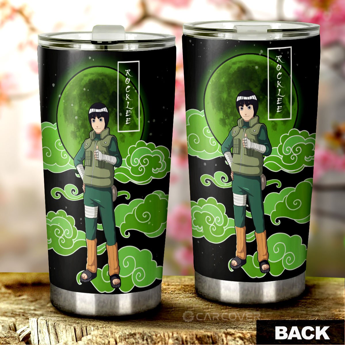 Rock Lee Tumbler Cup Custom Anime Car Interior Accessories - Gearcarcover - 3