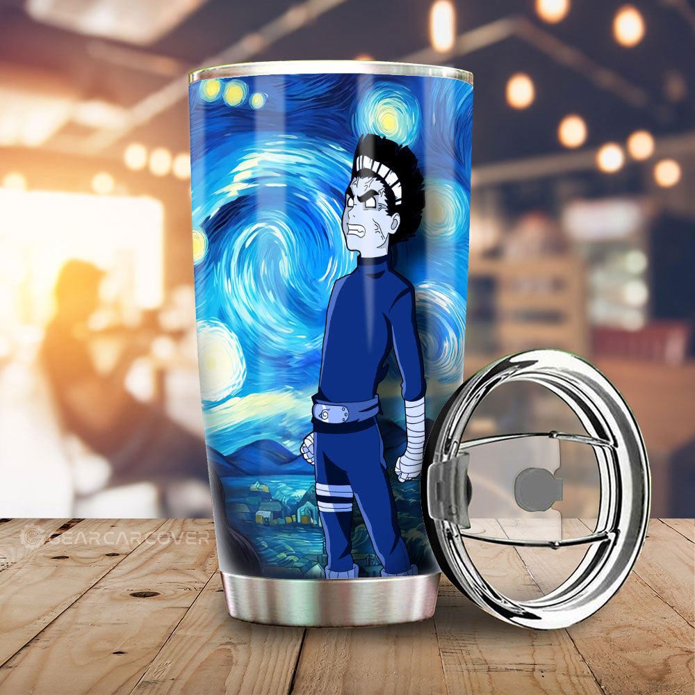 Rock Lee Tumbler Cup Custom Starry Night Styles - Gearcarcover - 1