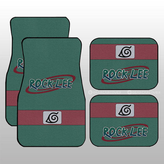 Rock Lee Uniform Car Floor Mats Custom Anime Car Interior Accessories - Gearcarcover - 1