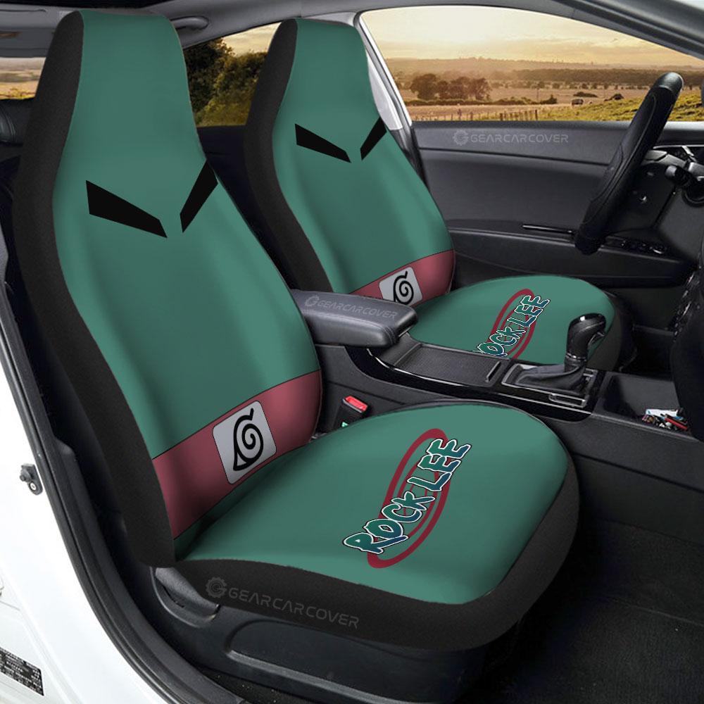 Rock Lee Uniform Car Seat Covers Custom Anime Car Interior Accessories - Gearcarcover - 1