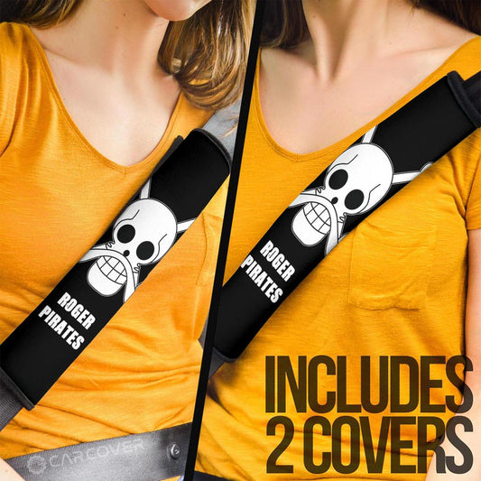 Roger Pirates Flag Seat Belt Covers Custom Car Accessories - Gearcarcover - 2