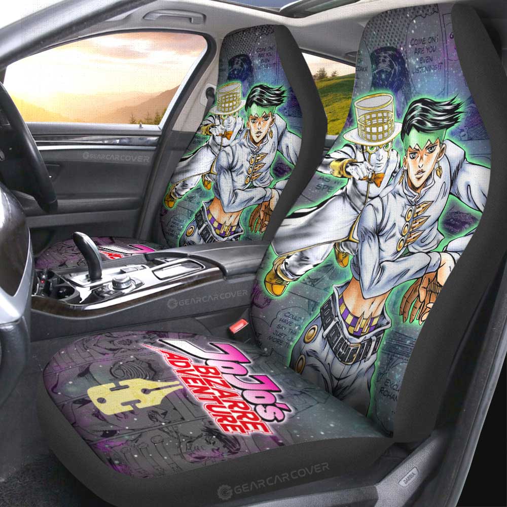 Rohan Kishibe Car Seat Covers Custom Galaxy Manga JJBA - Gearcarcover - 2