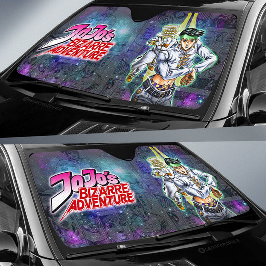 Rohan Kishibe Car Sunshade Custom Galaxy Manga JJBA - Gearcarcover - 2