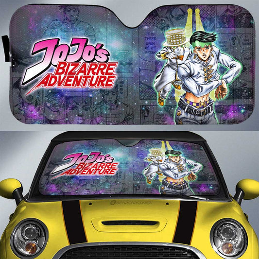 Rohan Kishibe Car Sunshade Custom Galaxy Manga JJBA - Gearcarcover - 1