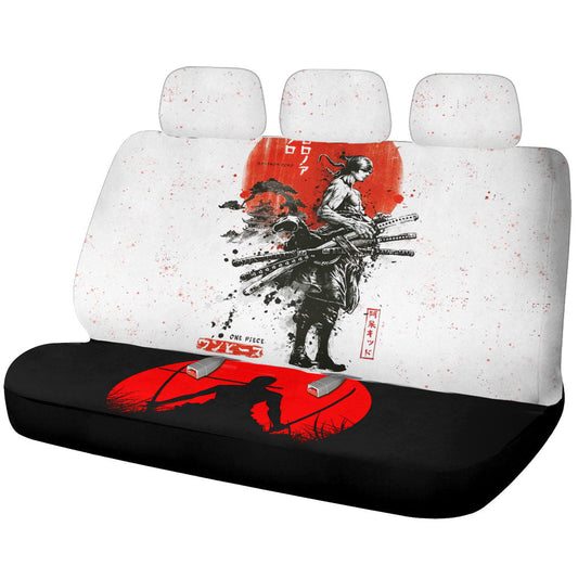 Roronoa Zoro Car Back Seat Covers Custom One Piece Anime Car Accessories - Gearcarcover - 1