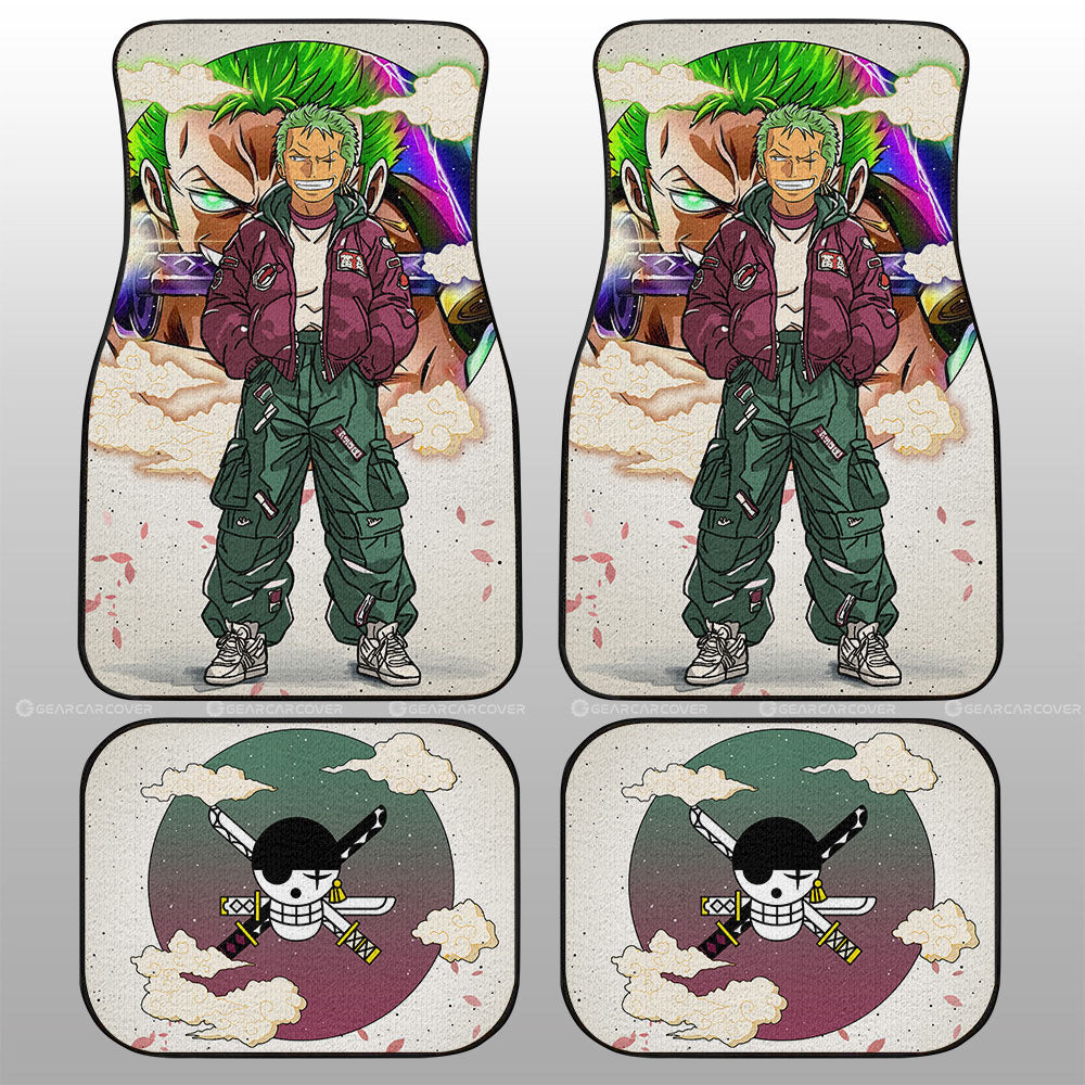 Roronoa Zoro Car Floor Mats Anime Collection - Gearcarcover - 1