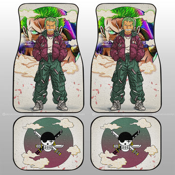 Roronoa Zoro Car Floor Mats Anime Collection - Gearcarcover - 1