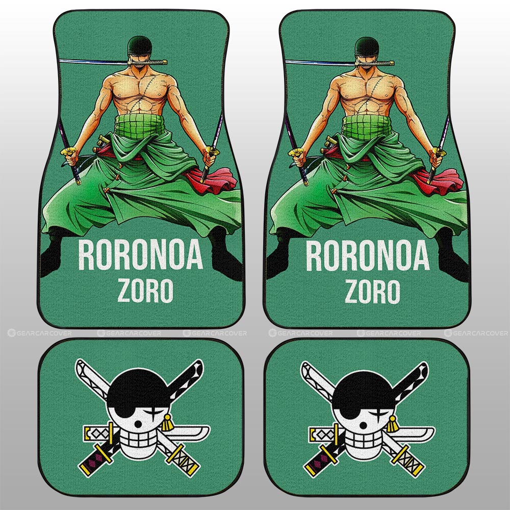 Roronoa Zoro Car Floor Mats Custom Car Accessories For Fans - Gearcarcover - 2