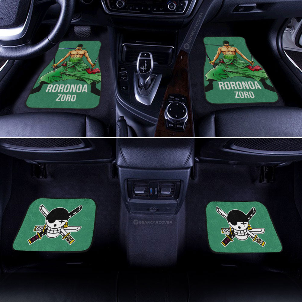 Roronoa Zoro Car Floor Mats Custom Car Accessories For Fans - Gearcarcover - 3