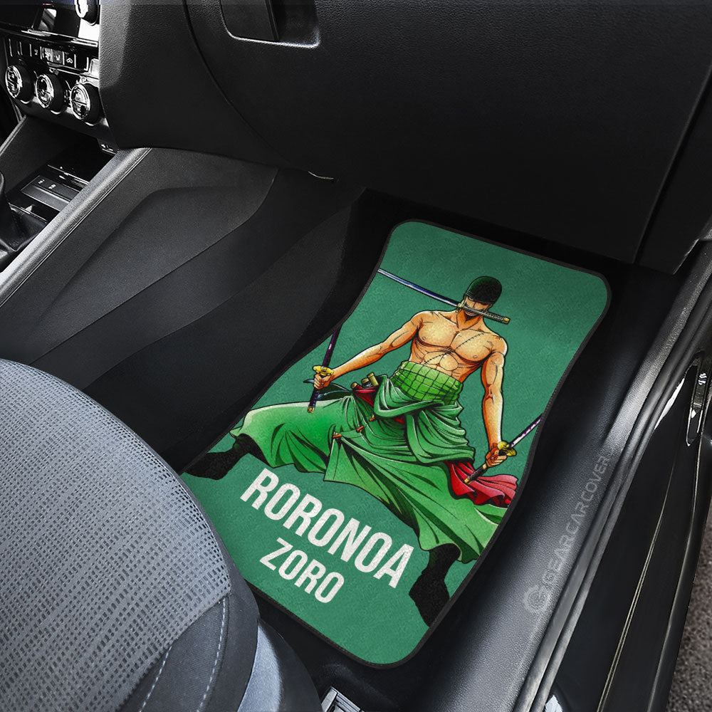 Roronoa Zoro Car Floor Mats Custom Car Accessories For Fans - Gearcarcover - 4