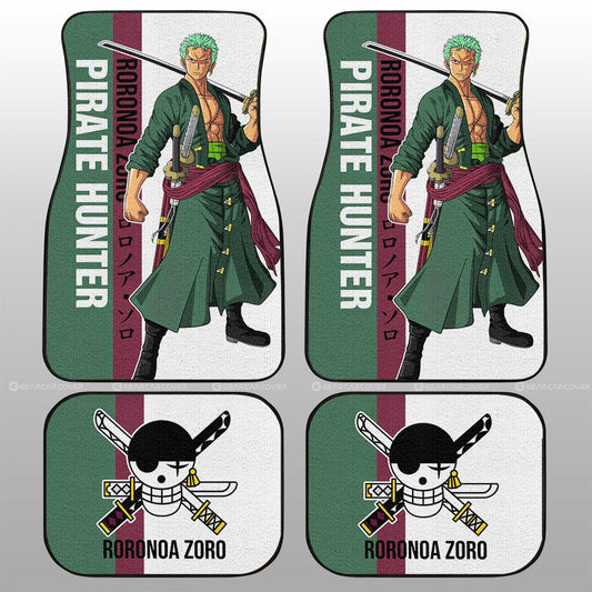 Roronoa Zoro Car Floor Mats Custom Car Accessories For Fans - Gearcarcover - 2