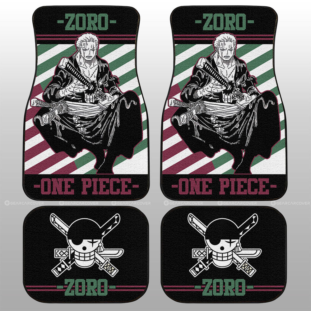 Roronoa Zoro Car Floor Mats Custom Car Accessories - Gearcarcover - 1