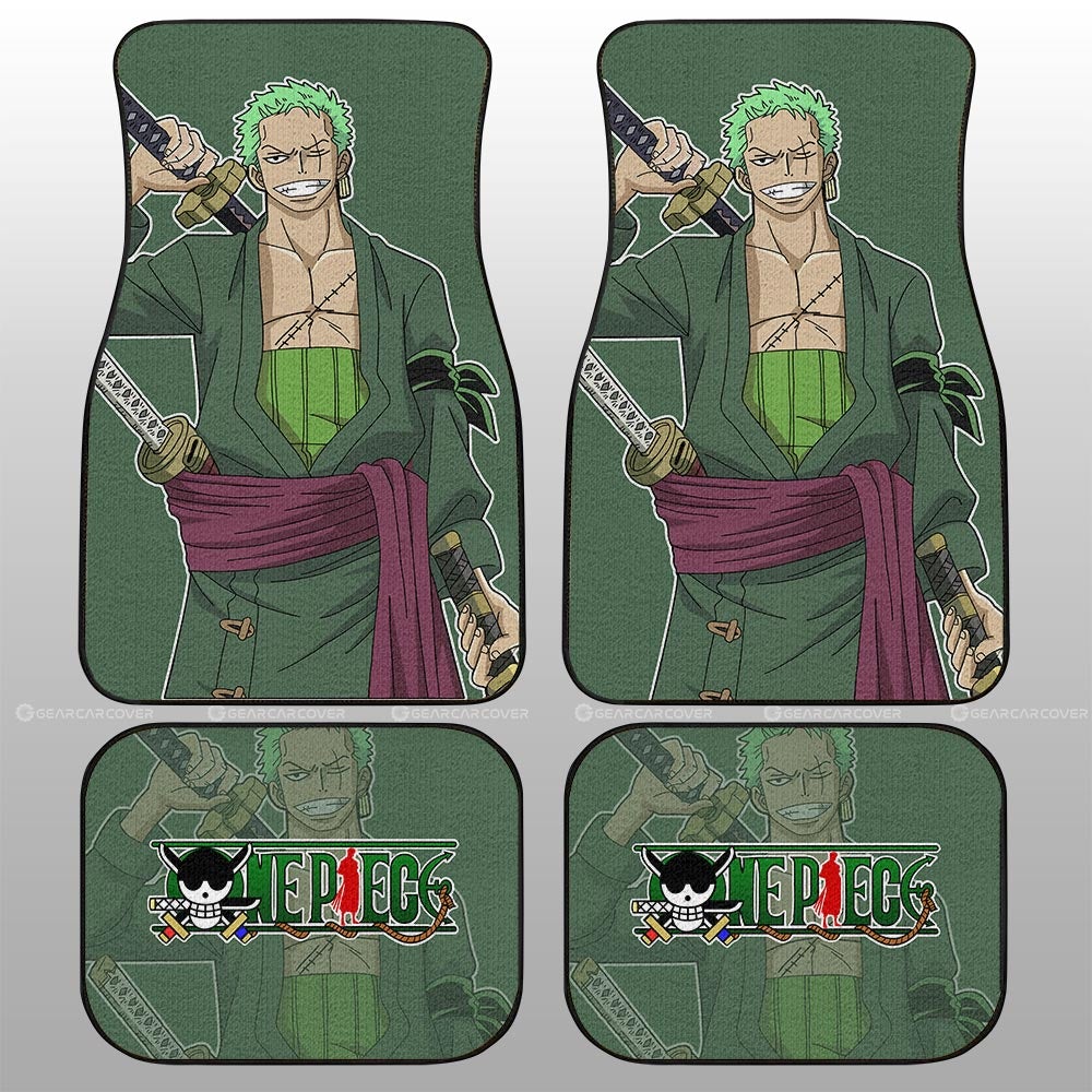 Roronoa Zoro Car Floor Mats Custom - Gearcarcover - 2