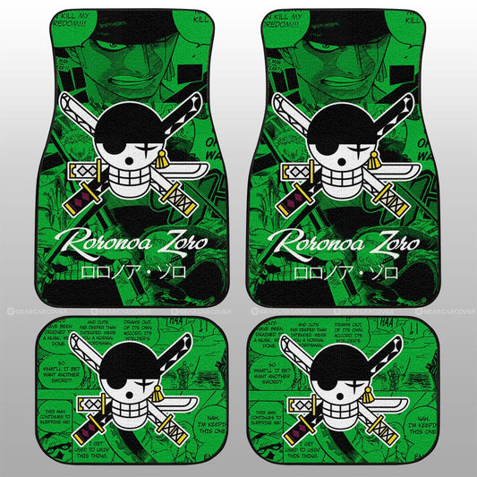 Roronoa Zoro Car Floor Mats Custom Manga For Fans Car Accessories - Gearcarcover - 2