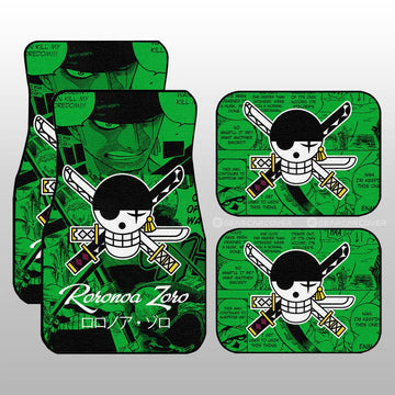 Roronoa Zoro Car Floor Mats Custom Manga For Fans Car Accessories - Gearcarcover - 1