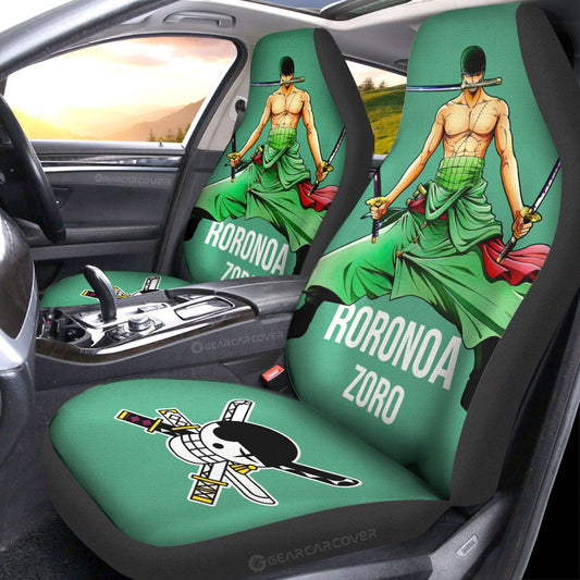 Roronoa Zoro Car Seat Covers Custom Car Accessories For Fans - Gearcarcover - 2