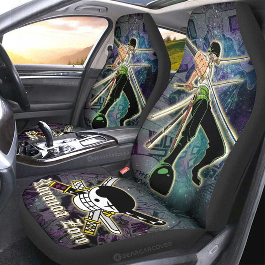 Roronoa Zoro Car Seat Covers Custom Car Accessories Manga Galaxy Style - Gearcarcover - 2