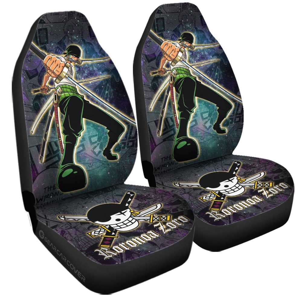 Roronoa Zoro Car Seat Covers Custom Car Accessories Manga Galaxy Style - Gearcarcover - 3