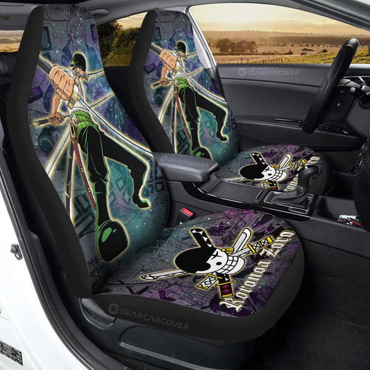 Roronoa Zoro Car Seat Covers Custom Car Accessories Manga Galaxy Style - Gearcarcover - 1