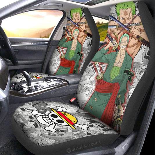 Roronoa Zoro Car Seat Covers Custom Car Interior Accessories - Gearcarcover - 2