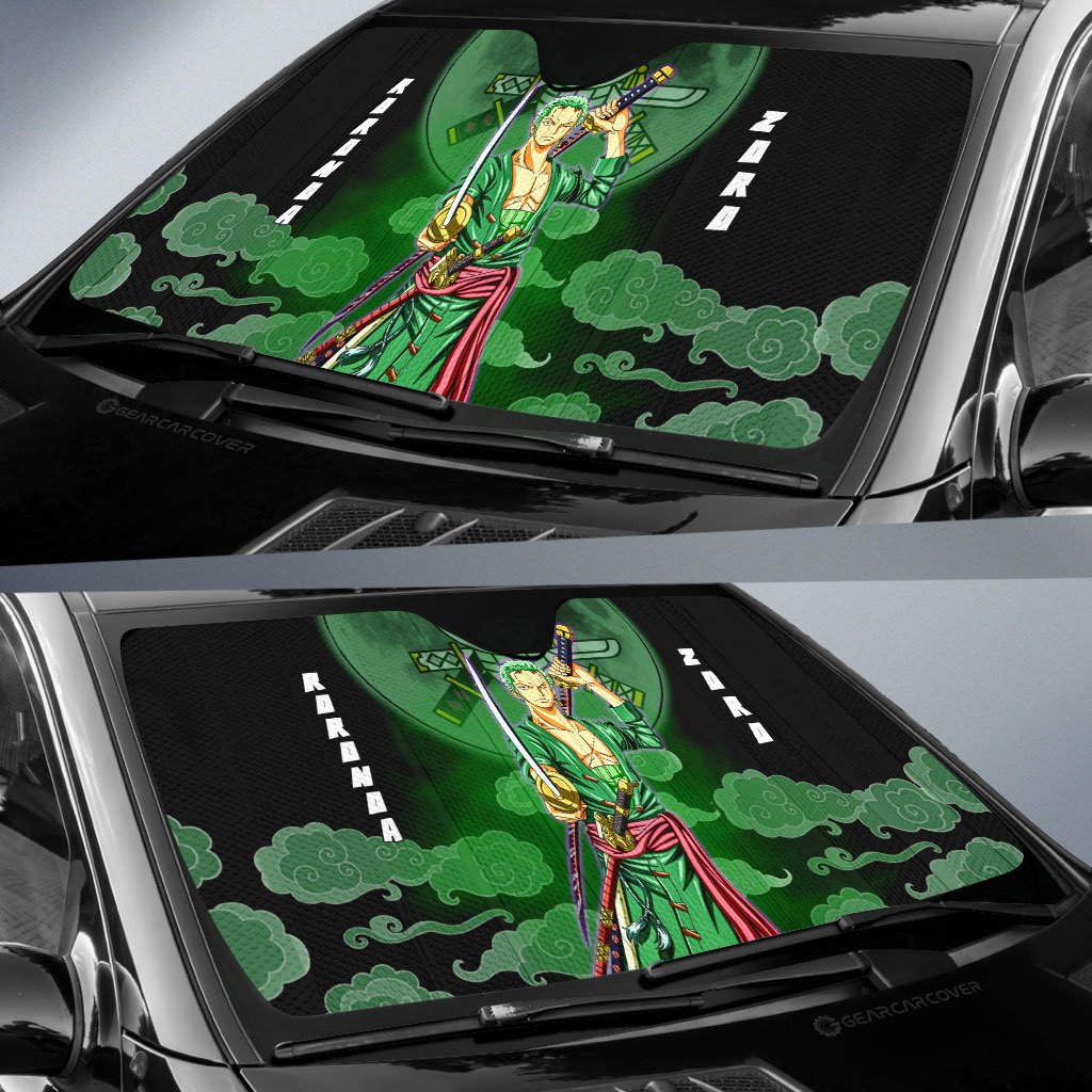 Roronoa Zoro Car Sunshade Custom Car Accessories For Fans - Gearcarcover - 2